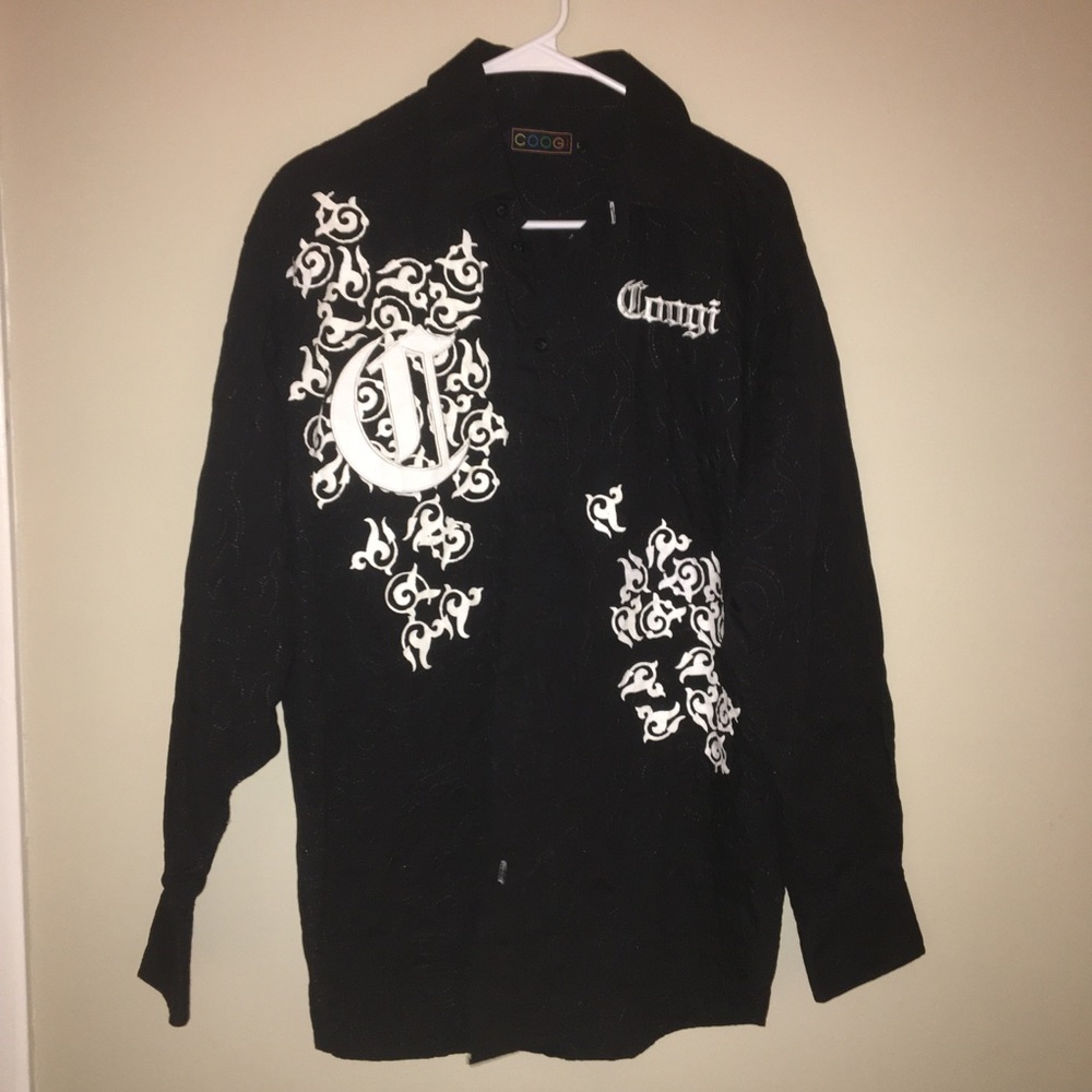 🔥SALE🔥 AUTHENTIC COOGI LUXE BUTTON UP SIZE L